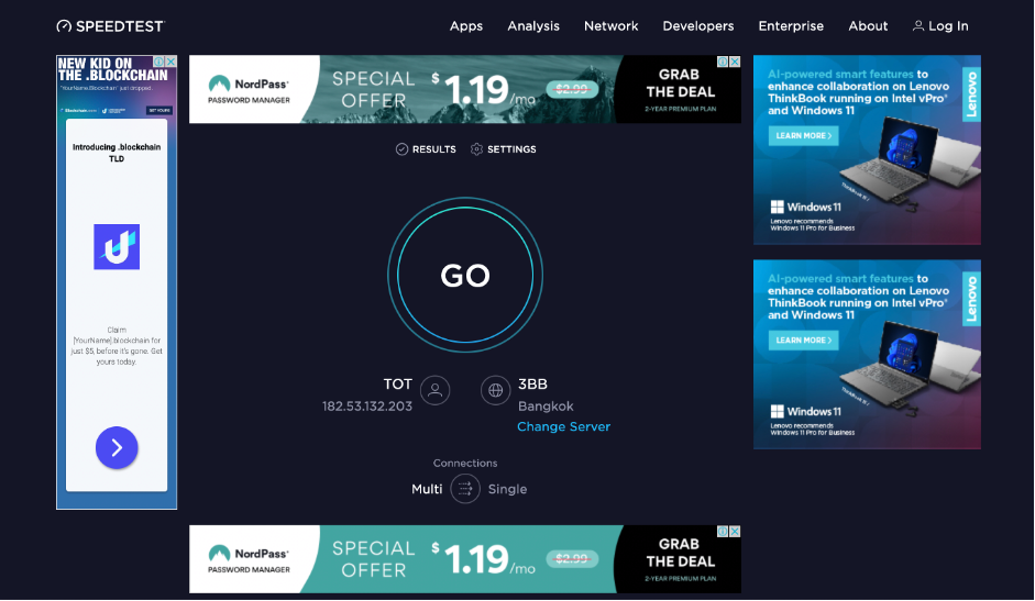 example of advertising on websites