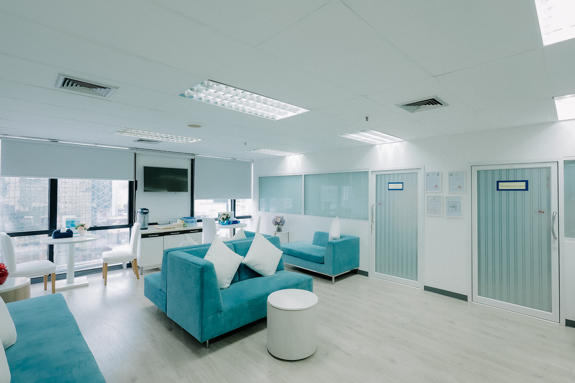 Patient lounge at First Fertility PGS clinic in Bangkok