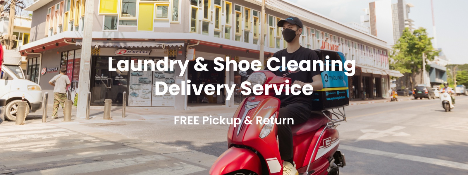 mylaundry laundry and shoe cleaning delivery service banner