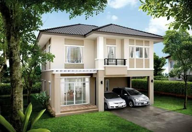 Exterior of a family home in a Pruksa development