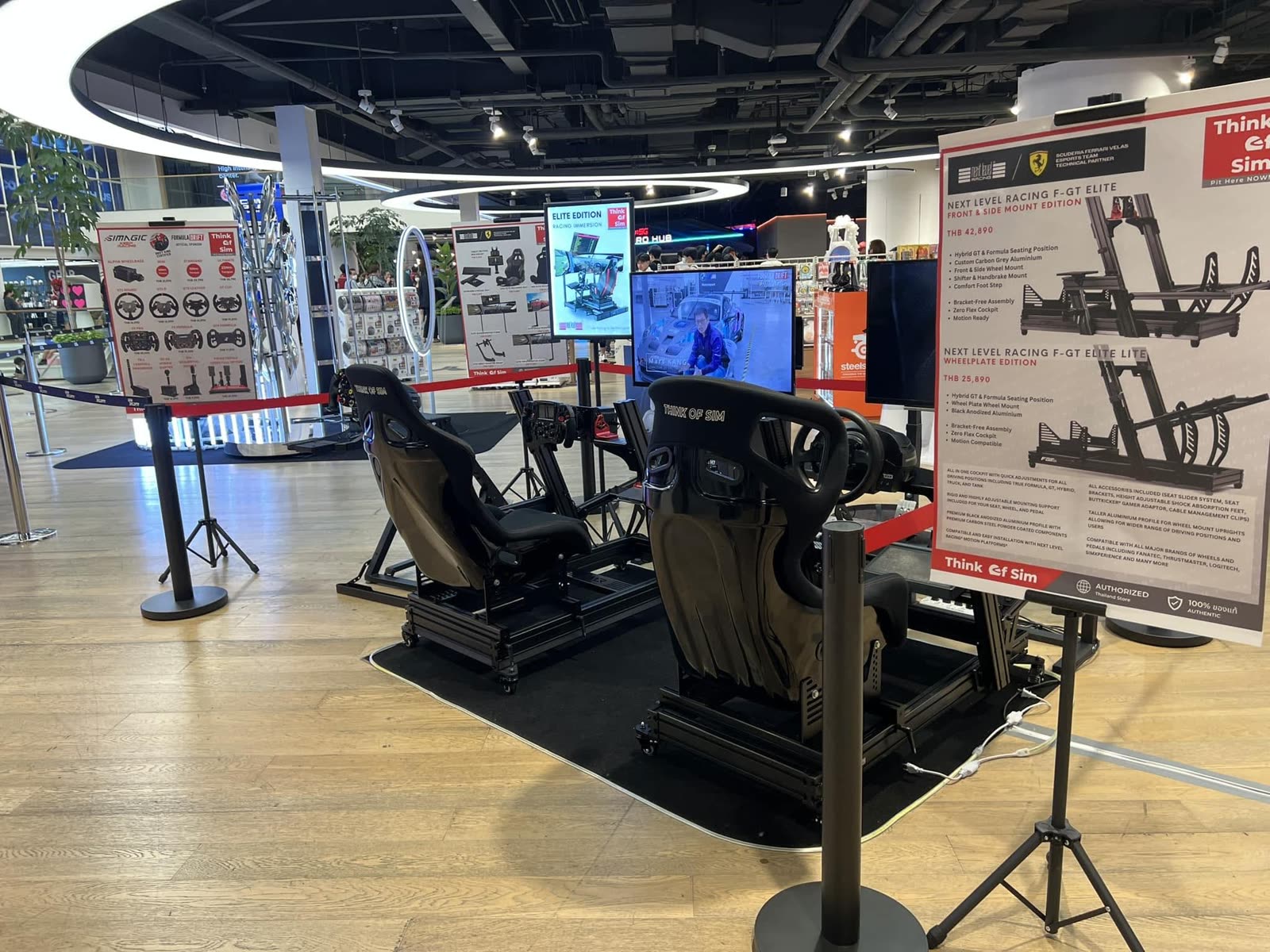 Think of Sim pop-up simulator experience in a Bangkok shopping mall
