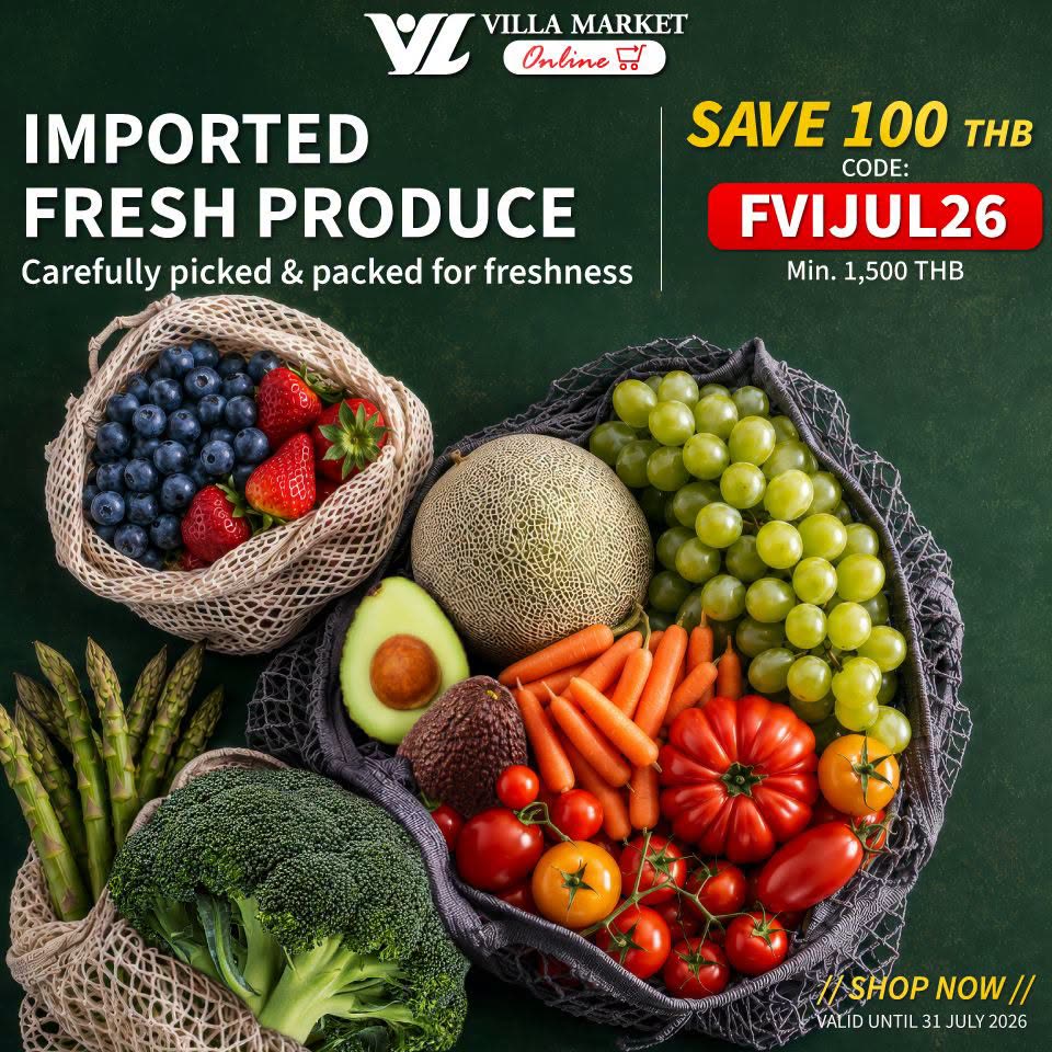 Villa Market Online imported fresh produce campaign