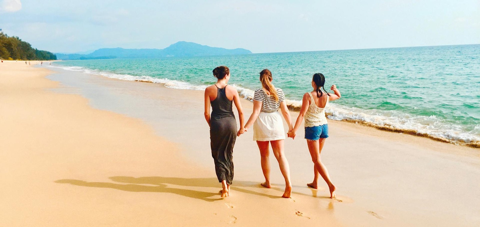 Coastal beach scenery in Thailand